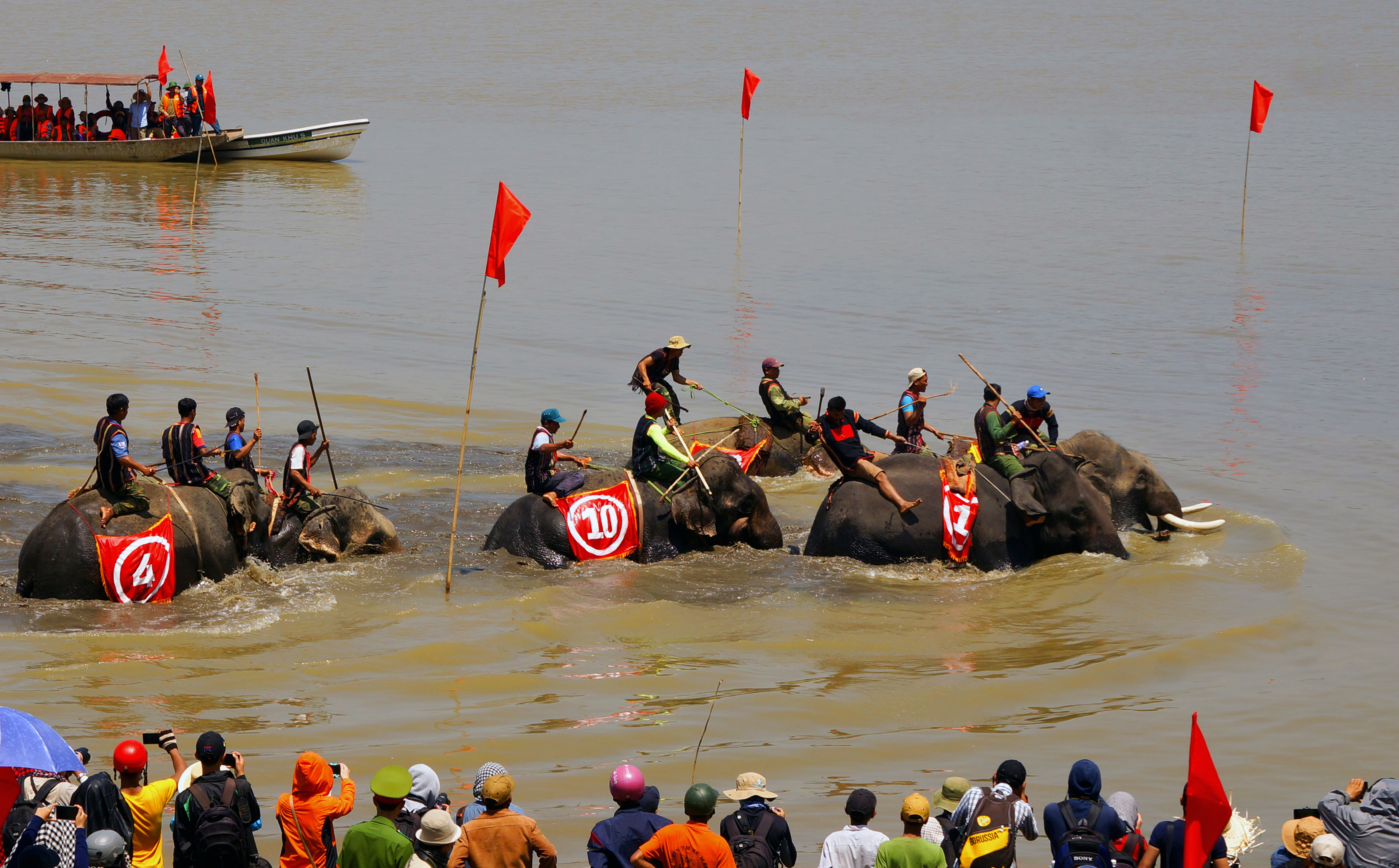Lễ hội đua voi trên hồ Lắk
